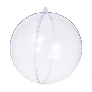 Handmade Waterproof 5-40cm Clear Transparent Plastic Fillable Christmas <b>Ornaments</b> Decorative Hanging Bauble - Product Image 1