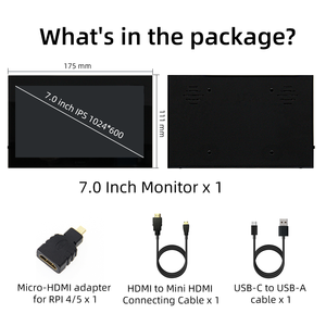 7 Inch 1024*600 IPS LCD <strong>Display</strong> Capacitive Touch Screen Module with Speakers - Product Image 6