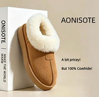 Bottes en peau de mouton classiques personnalisées OEM ODM, bottes d'hiver légères à semelle épaisse, personnalisation du logo possible