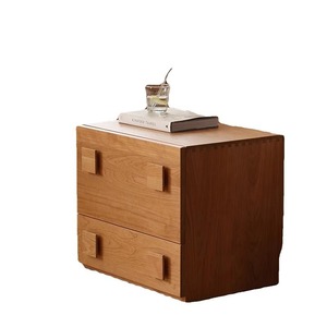 Carmen Cabinet Cherry Wood Nordic Solid Wood 4 Drawer Modular Living Room <b>Storage</b> <b>Chest</b> Of Drawers - Product Image 5
