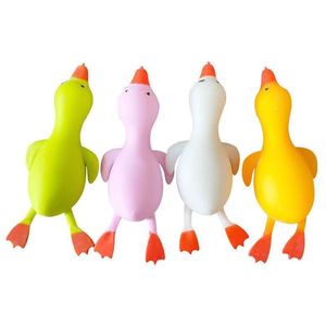 Hot Sale TPR Colorful Soft Duck Big White Goose Flour Filling Stress Vent Ball Stress Relief Decompression <b>Squishy</b> Toys for Kids - Product Image 1