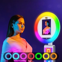 Photomaton miroir haut de gamme avec écran tactile pour imprimantes de smartphones SLR-Impression en libre-service compatible Wi-Fi Impression photo de fête