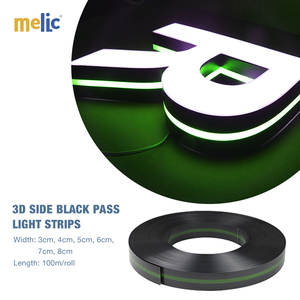 Venta al por mayor de fábrica: Tira de perfil para letras 3D <span class=keywords><strong>Melic</strong></span> con alta transmisión de luz, LED impermeable IP54, tamaños de 3cm a 8cm - Product Image 1