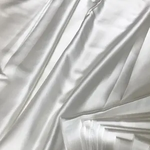 Natural White Silk Satin Fabric Silk Mulberry Satin Raw Silk Fabric