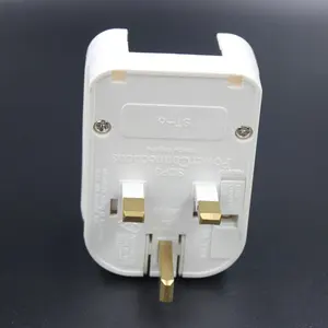 Adaptor Listrik Steker Pabrikan Schuko Ke UK, 3 Pin Tipe G Jerman Ke UK Malaysia Steker Daya Standar Konverter Steker EU