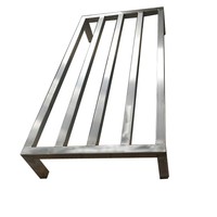 Kit de rangement en aluminium pour supports de stockage au sol, résistant à l'humidité, couleur argent, pour hôtels et restaurants, cuisines commerciales