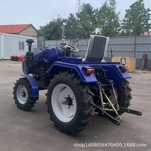 Mini tracteur à roues de 25 ch, 4 roues motrices, usage agricole, multifonctionnel, couleur rouge, transmission par engrenages - Product Image 3