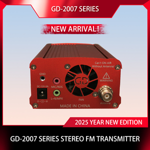 GD-2007 chuyên nghiệp 10W <span class=keywords><strong>FM</strong></span> <span class=keywords><strong>Transmitter</strong></span> đài phát thanh tầm xa TNC đầu ra liên tục <span class=keywords><strong>Transmitter</strong></span> - Product Image 2