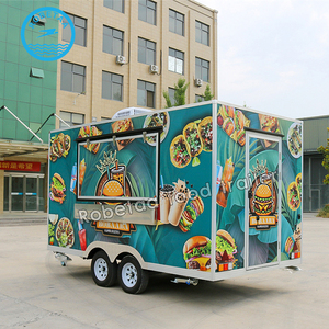 12ft thực phẩm được trang bị đầy đủ xe tải thực phẩm đường phố kiosk Snack phục vụ giỏ hàng sinh tố di động xe tải thực phẩm rơ moóc được trang bị đầy đủ để bán - Product Image 3