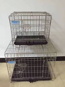 סיטונאי שחור מתכת לחיות מחמד כלב ארגז עמיד חיצוני גדול כלוב כלב מתקפל - Product Image 6