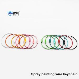 YIWANG Stainless Steel Wire <b>Rope</b> Cable Keychain Ring Luggage Tag - Product Image 5