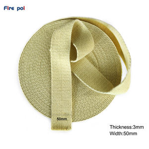Hittebestendige Fire Flow Art Prop Webbing Breedte 50mm Dikte 3mm Kevlar Platte Wick <span class=keywords><strong>2</strong></span> Inch 100% Zuivere Kevlar Wick - Product Image 2