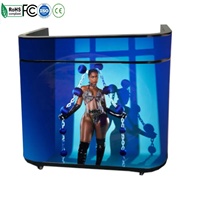 Cabina de DJ con Pantalla LED a Todo Color, Cabina de DJ Curva con Pantalla LED, Música Electrónica