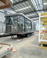 Serre Modulaire Préfabriquée Moderne en Conteneur, Hôtel Commercial, Ferme Extérieure, Alimentée à l'Énergie Solaire, Écologique et Mobile