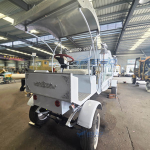 Venta al por mayor de fábrica: Carroza fúnebre eléctrica de lujo plateada, remolque para carroza fúnebre, vehículo para servicios funerarios en venta - Product Image 2