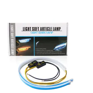 Striscia di guida della luce Ultra sottile per auto 30cm 45cm 60cm RGB Streamer Led indicatore di direzione striscia di luce di marcia
