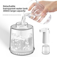 Distributeur de savon automatique mural sans contact pour hôtel, mini bouteille de liquide rechargeable durable de 300 ml, capteur, mousse