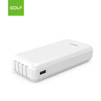 Batterie externe à câble intégrée Batterie polymère mobile personnalisée chargeant une grande capacité PD 20W 20000mah Power Bank avec câble