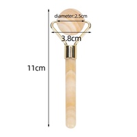 Conjunto de Ferramentas de Massagem Facial Personalizadas com Rolos de Quartzo Natural para Cuidados com os Olhos e Gua Sha em Formato de Coração, com Embalagem Personalizada para Atacado