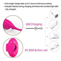 Ei-Vibrator mit Fernbedienung zur G-Punkt-Stimulation Vibrierende Eier Sexspielzeug für Frauen mit 10 Vibrationsmodi