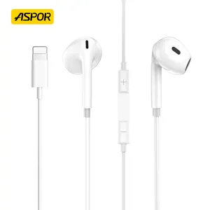 Headset ASPOR A235 Earphone Penerbangan Kabel Earphone Sekali Pakai untuk Ponsel dengan Sampel Gratis