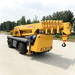 Grue télescopique tout-terrain 4x4 de 8 tonnes, fabriquée en usine, avec moteur, hauteur de levage de 22 m, à vendre - Product Image 1