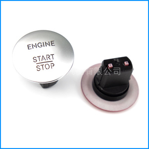 Bouton de démarrage/arrêt du moteur Mercedes-Benz W164 2215450714, interrupteur d'entrée sans clé en aluminium - Product Image 1