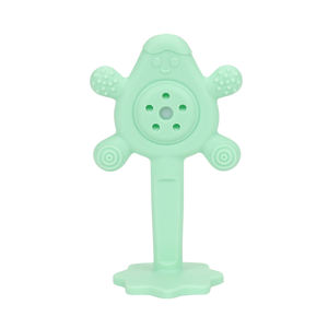 OEM ODM precio de fábrica linda flor forma púrpura de grado alimenticio de silicona líquida dentición juguete mordedor dentición juguete - Product Image 5