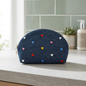 กระเป๋าเครื่องสำอาง HEART DENIM จากจีน - Product Image 3