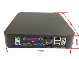 Thin Client Touch Screen Baytrail J1900 Quad Core 2.0GHz Mini <b>PC</b> with 2 Mini-PCIE to Support WIFI/3G/GPS - Product Image 4
