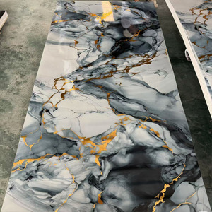 Sang trọng SPC Vinyl cứng nhắc Bảng điều khiển hiện đại hình học 3mm 4mm gạch không thấm nước gạch khách sạn sử dụng thiết kế đồ họa hộ gia đình - Product Image 2