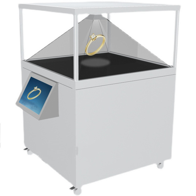 Holographic Digital Human 360 Interactive 3D Naked Eye Projection Display Cabinet for Corporate Exhibition Hall