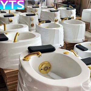 Ciotola di vetro di lusso per Pedicure Spa lavello con sedia idromassaggio e rulli Shiatsu - Product Image 6