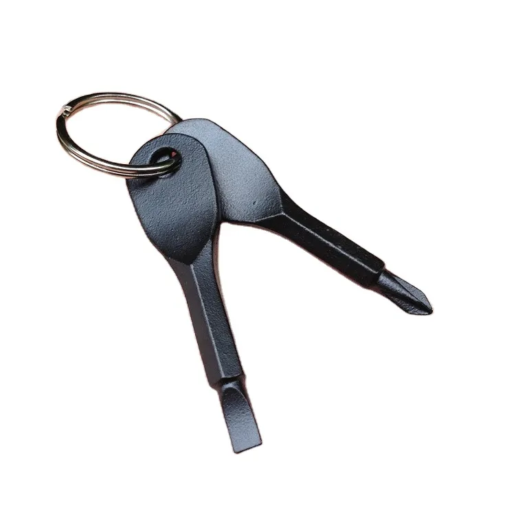 आउटडोर ईडीसी पेचकश उपकरण चाबी की अंगूठी के साथ मिनी जेब कुंजी श्रृंखला