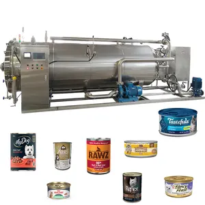 Real Price Cans petfood retort sterilization machine high pressure Steam water Spraying type retort sterilizing steril machine