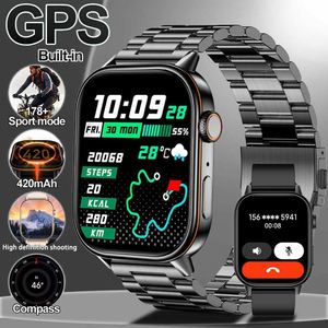 Montre connectée QX17 2.01" 420mAH avec boussole, moniteur de fréquence cardiaque, SpO2, suivi du <span class=keywords><strong>cycle</strong></span> <span class=keywords><strong>menstruel</strong></span> féminin, sports de plein air, étanche IP68 - Product Image 6