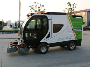 بطارية drivingall الديزل كنس كامل مغلقة فراغ 4x2 شاحنة شنت الهجين ماسحة طريق السعر - Product Image 4