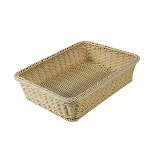 Hình chữ nhật nhựa dệt giỏ cho nhà bếp cho bánh mì và trái cây hiển thị và thực phẩm trình bày - Product Image 1