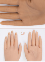 2024 New Nordic Flexible Silicone Nail Practice Hand posier bares Manic ure Art Learning Tool Box-Paket