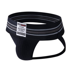 Di buona qualità da uomo estate sexy colorato con perizoma biancheria intima personalizzata con logo a fascia larga senza schienale in gomma slip sportivi infradito - Product Image 5