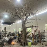 Tronc d'arbre artificiel en fibre de verre fait à la main sans feuilles décoration d'arbre mort décor d'art d'intérieur