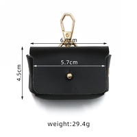 Étui de rangement compact de luxe en cuir PU pour bagues, sac de rangement élégant pour bijoux avec design portable