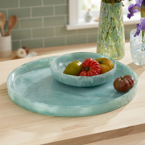 Cuenco Artesanal de Resina Personalizado para Cocina, Mesa, Servir, Mezclar, Vajilla, Plato de Ensalada de Mármol, Utensilio, Contenedor - Product Image 1