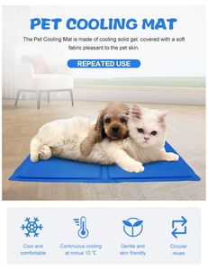 Cost-effective Pet Cooling <b>Mat</b> Bed Relief Cooling <b>Mat</b> Reversible Pet Cooling <b>Mat</b> Washable Dogs and <b>Cats</b> Pets Summer Sleep l <b>Mat</b> - Product Image 3