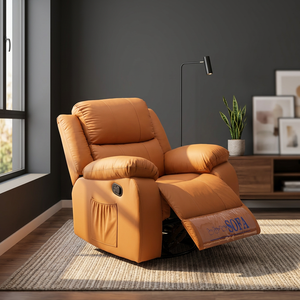 Modern PU Leather <b>Recliner</b> Chair Electric Living Room Furniture Solid Back Leisure Chair Contemporary Design - Product Image 2