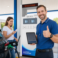 Distributeur de carburant Eaglestar avec lecteur de code QR et système de paiement intégré pour station-service