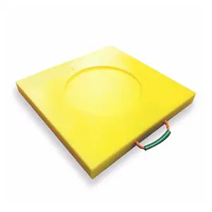 Piastra rigida gru antiscivolo supporto Pad / Impavt resistenza Uhmwpe piede stabilizzatore in plastica