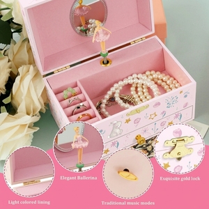 Caja de Música Antigua de Madera con Manivela, Tema de Ballet, 5 Pulgadas, con Almacenamiento para Anillos, Duración de Sonido de 120s, para Bailarines - Product Image 5