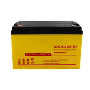 Deep Cycle 100ah Storage Battery 12v Lifepo4 Gel Lead Acid Battery Rechargeable Car Batteries For E Bike And Solar Power System