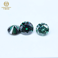 Moissanite colorée de haute qualité, pierres précieuses rondes VVS, diamants Moissanite GRA, vente en gros de Moissanite en vrac pour la fabrication de bijoux